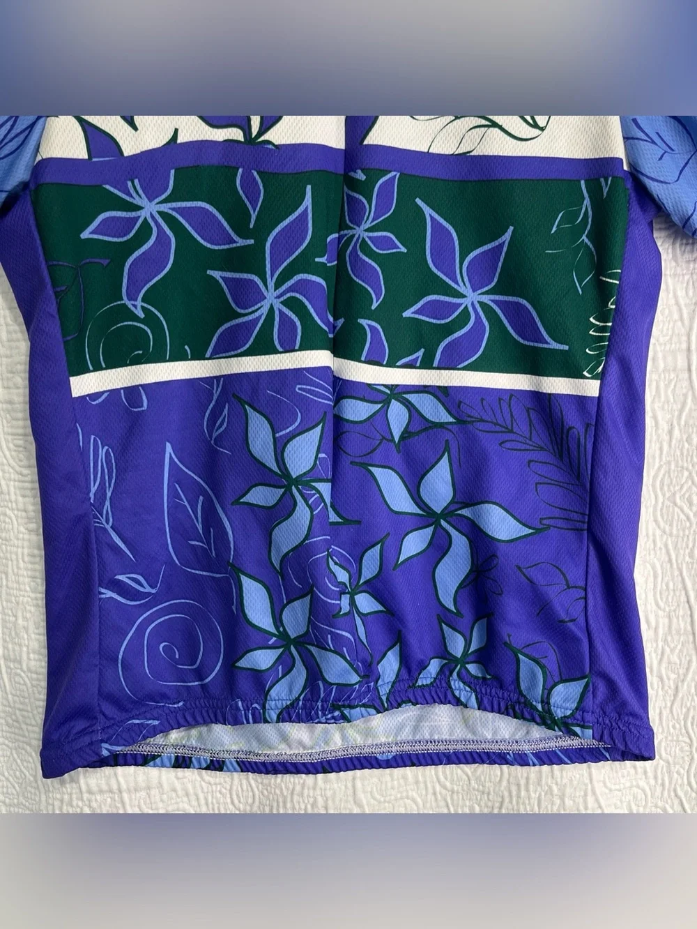 Vintage Y2K Pearl Izumi Pinwheels Bike Jersey Womens Small SS Groovy Cycling Top